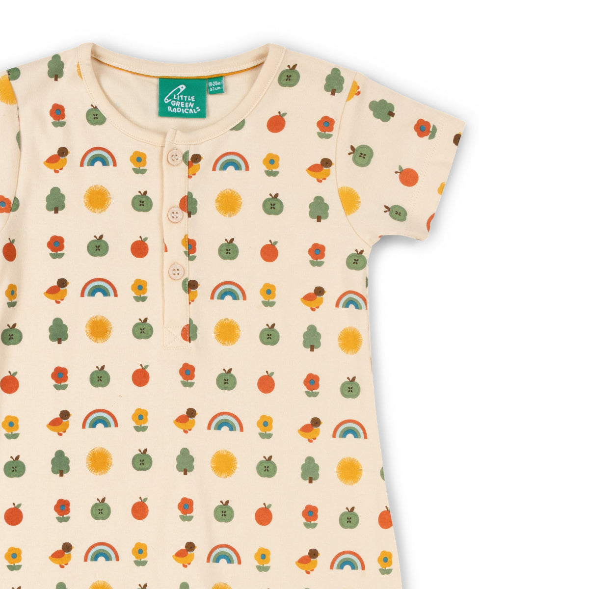 Tutina in Cotone Biologico - Arcobaleno Vintage