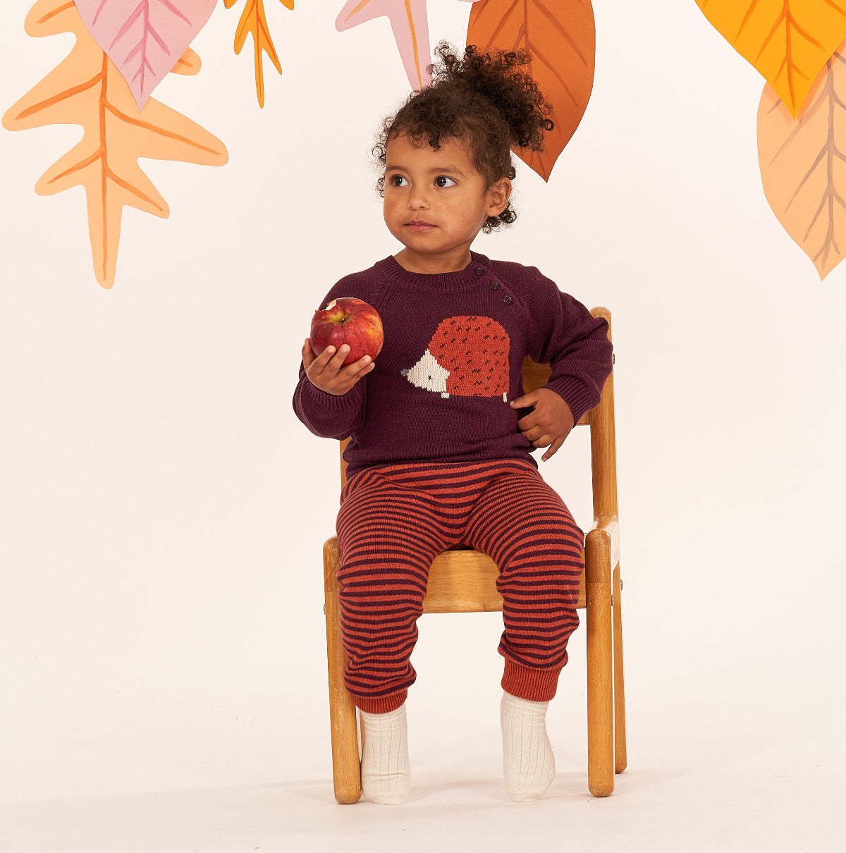 Pantaloni in maglia di Cotone Biologico - Terracotta