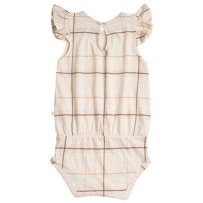 Body smanicato con volant in Cotone Biologico
