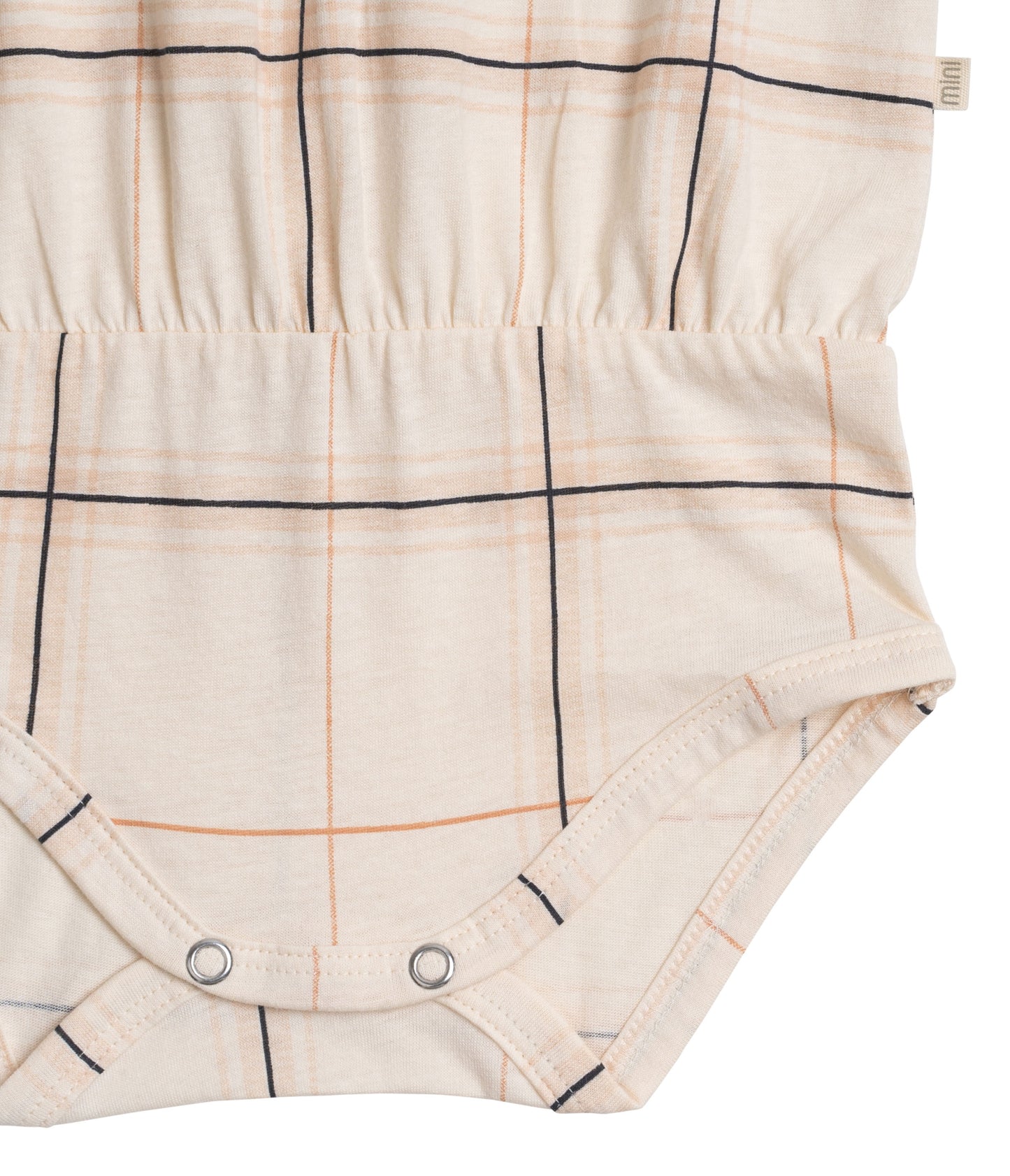 Body smanicato con volant in Cotone Biologico